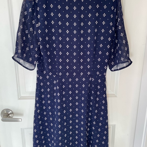 Wilfred | Button-Front | Short-Sleeve | A-line dress | classic Navy/Magnolia - Picture 5 of 8